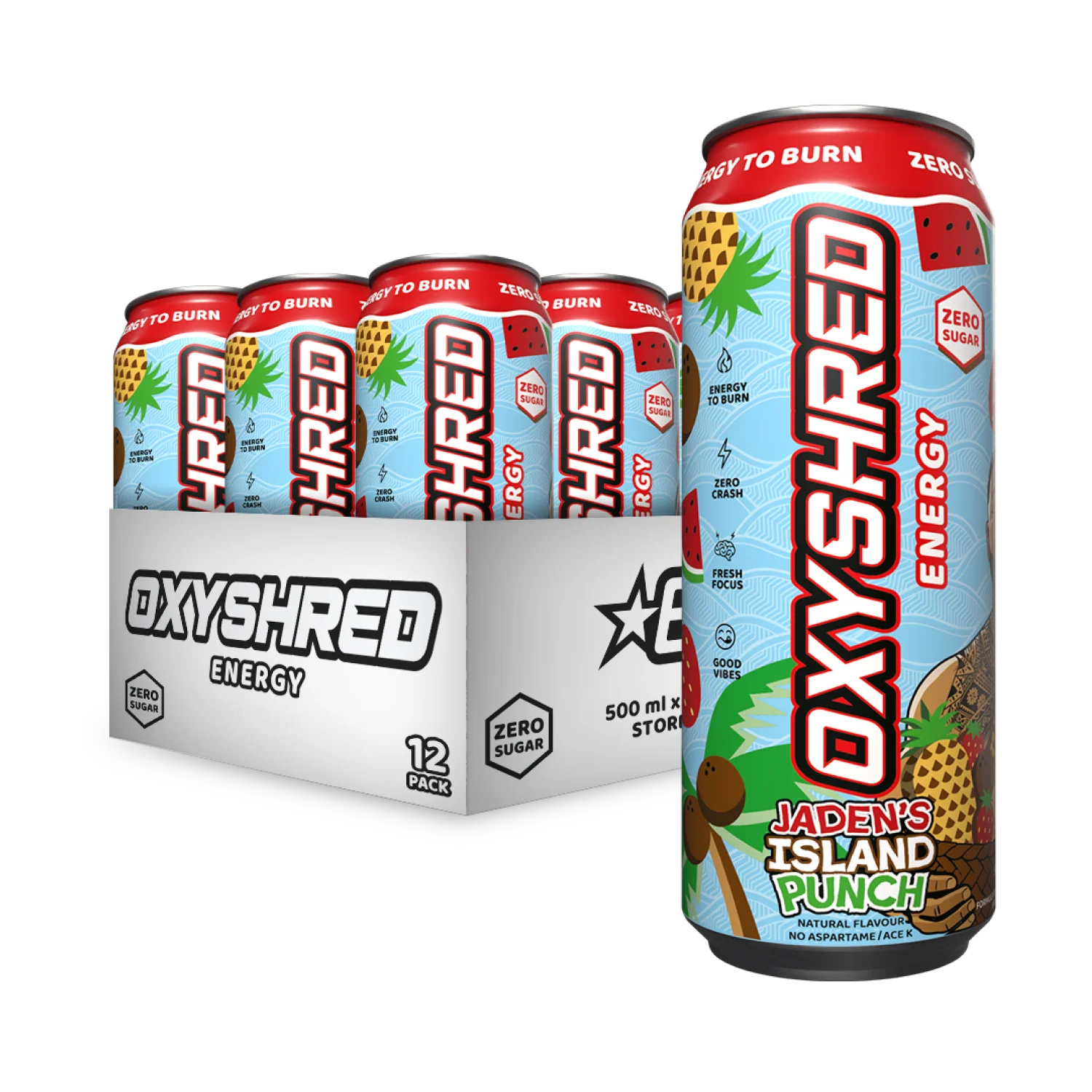 OxyShred Energy 500ml - Jaden's Island Punch