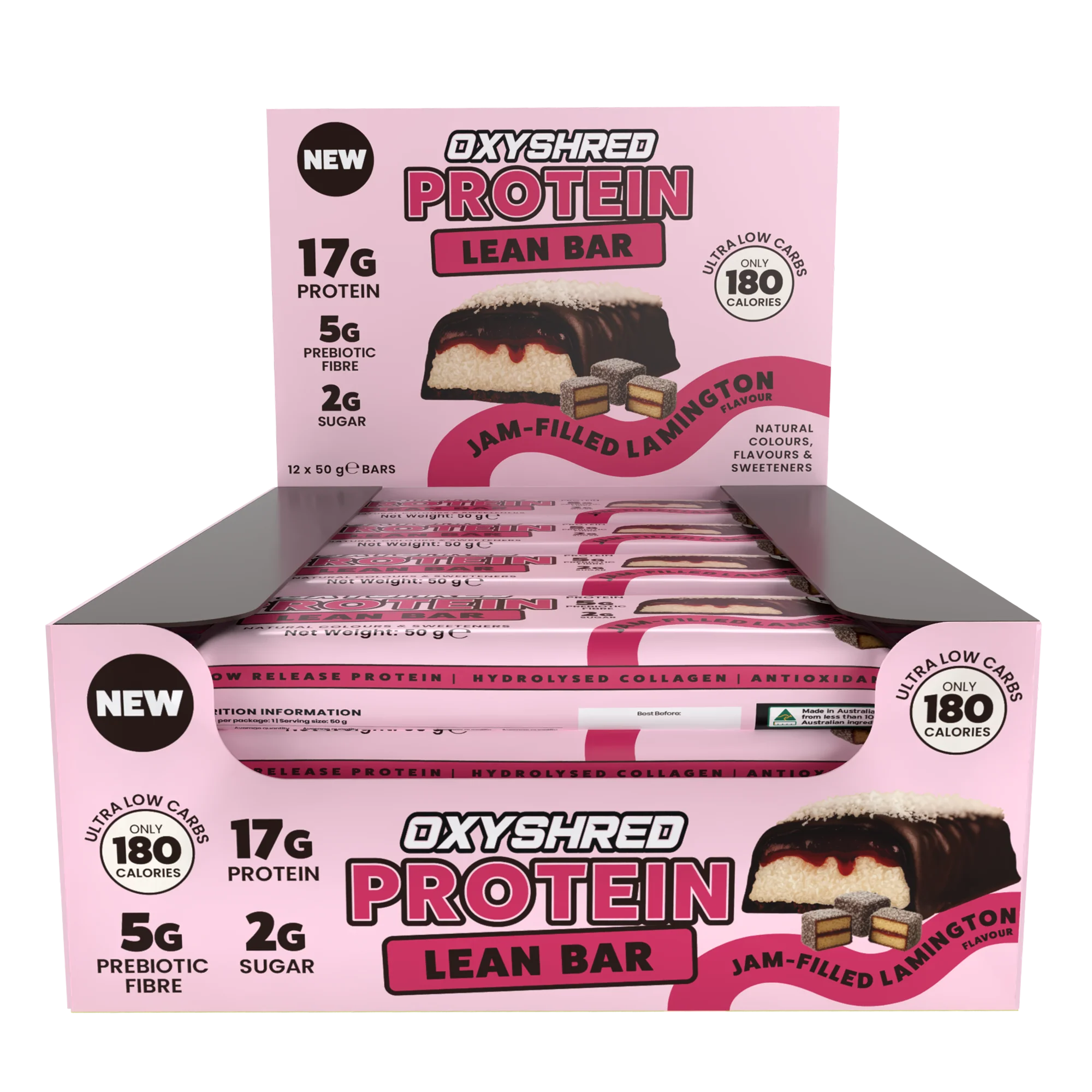 OxyShred Lean Protein Bars (12-Pack) - Image 12